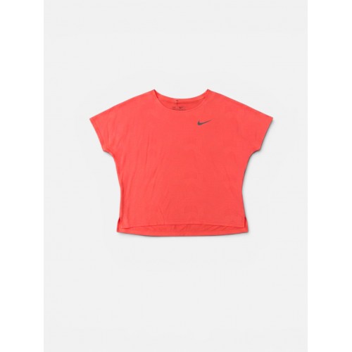 Nike Γυναικείο Dri-FIT Running T-Shirt Κοραλί L